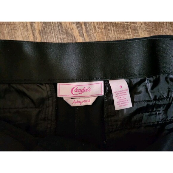 Candies Juniors 9 Audrey Ankle Black Work Pants - Picture 2 of 4